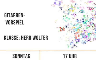Gitarren-Vorspiel Herr Wolter