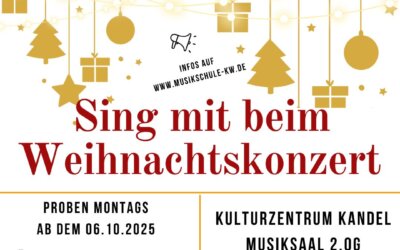 Sing mit beim Weihnachtskonzert